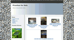 Desktop Screenshot of piranhasforsale.com